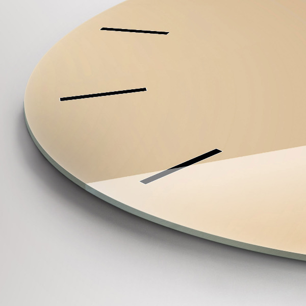 Ceas rotund de perete din sticlă Lumină abstractă