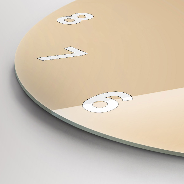 Ceas rotund de perete din sticlă Lumină abstractă