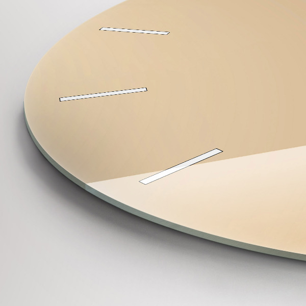 Ceas rotund de perete din sticlă Lumină abstractă