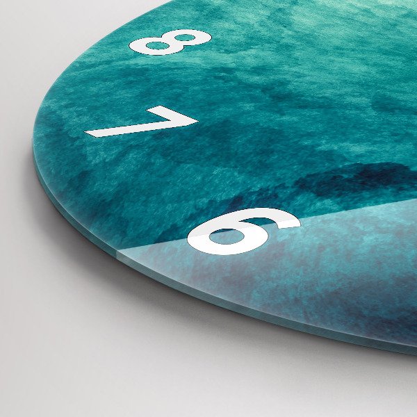 Ceas rotund de perete din sticlă Abstracția adâncimii