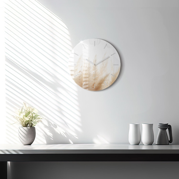 Ceas rotund de perete din sticlă Spice de cereale