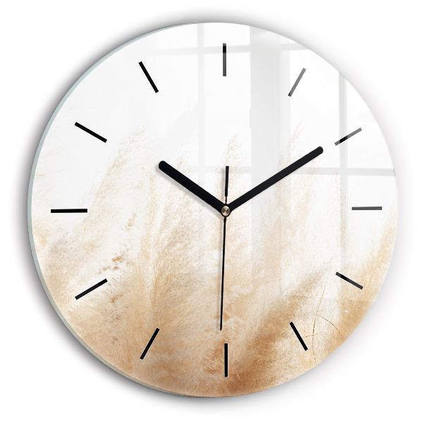 Ceas rotund de perete din sticlă Spice de cereale