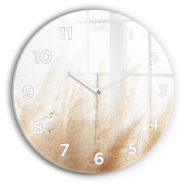 Ceas rotund de perete din sticlă Spice de cereale