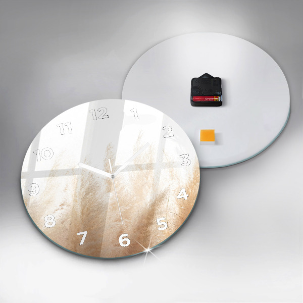 Ceas rotund de perete din sticlă Spice de cereale