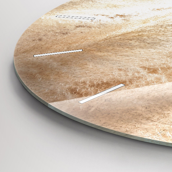 Ceas rotund de perete din sticlă Spice de cereale