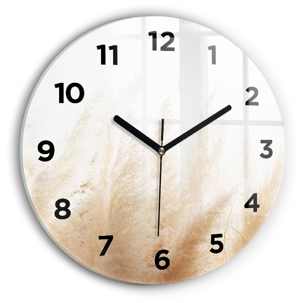 Ceas rotund de perete din sticlă Spice de cereale