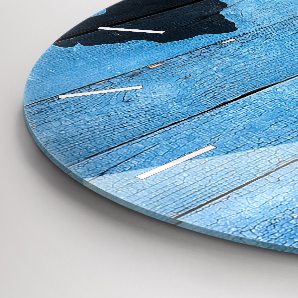 Ceas rotund de perete din sticlă Harta lumii pe panouri