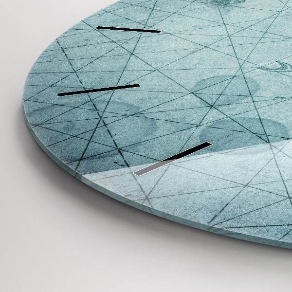 Ceas rotund de perete din sticlă Hartă de epocă