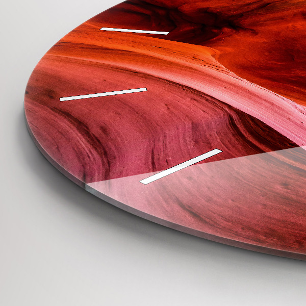 Ceas rotund de perete din sticlă Canion