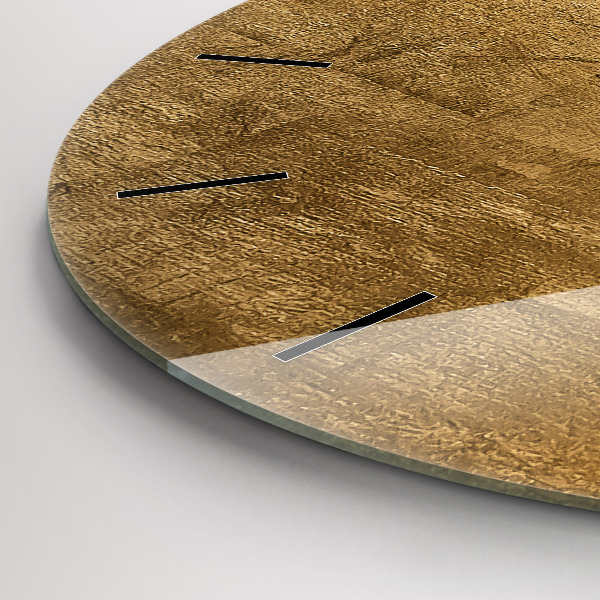 Ceas rotund de perete din sticlă Panza decorativa