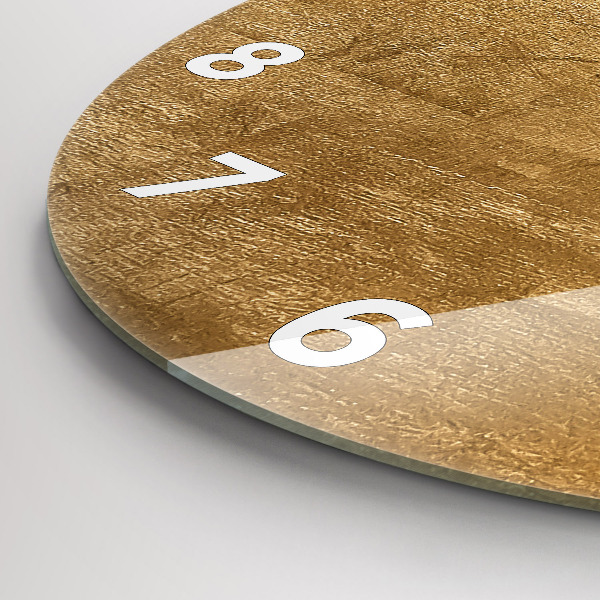 Ceas rotund de perete din sticlă Panza decorativa