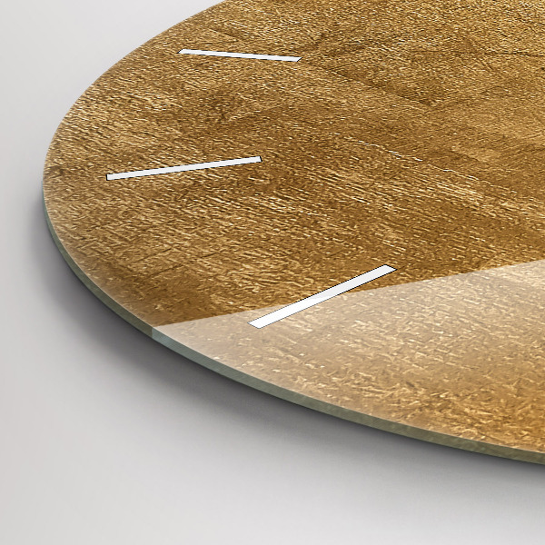 Ceas rotund de perete din sticlă Panza decorativa