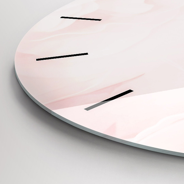 Ceas rotund de perete din sticlă Trandafiri înfloriți