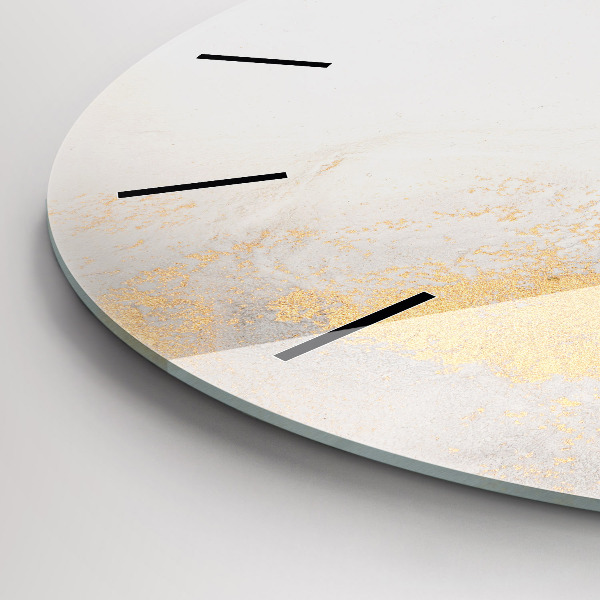 Ceas rotund de perete din sticlă Marmură artistică