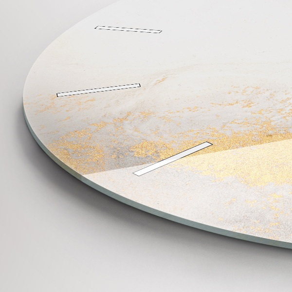 Ceas rotund de perete din sticlă Marmură artistică