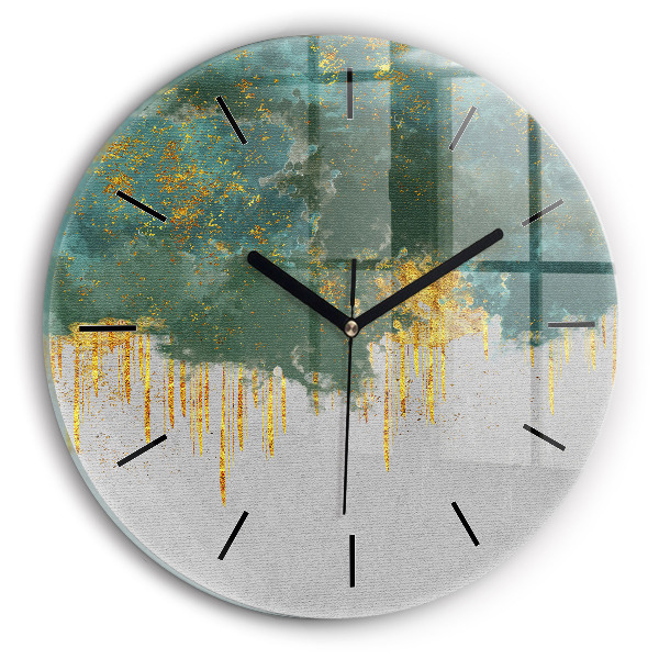 Ceas rotund de perete din sticlă Model decorativ