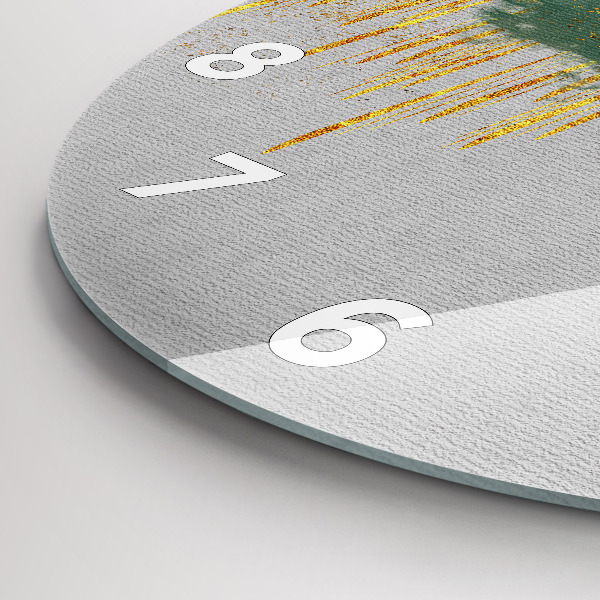 Ceas rotund de perete din sticlă Model decorativ