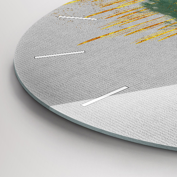 Ceas rotund de perete din sticlă Model decorativ