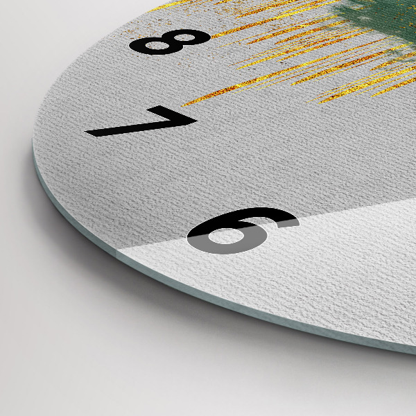 Ceas rotund de perete din sticlă Model decorativ