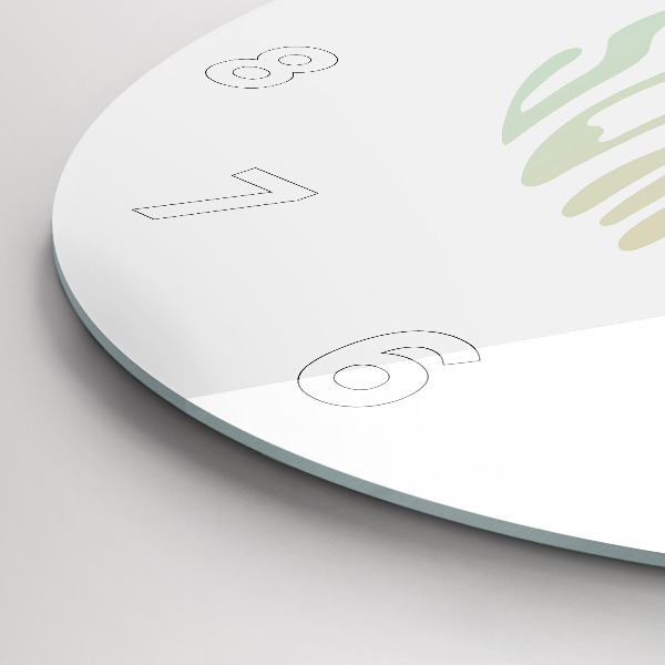 Ceas rotund de perete din sticlă Buna vara!