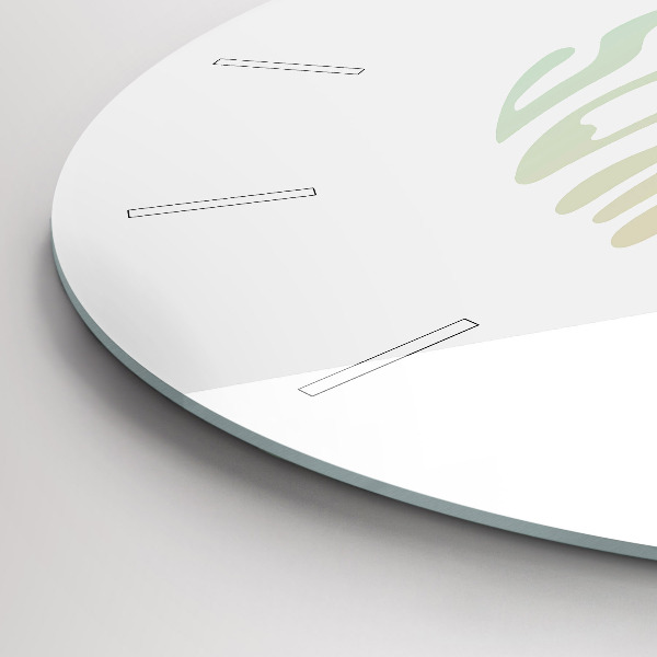 Ceas rotund de perete din sticlă Buna vara!