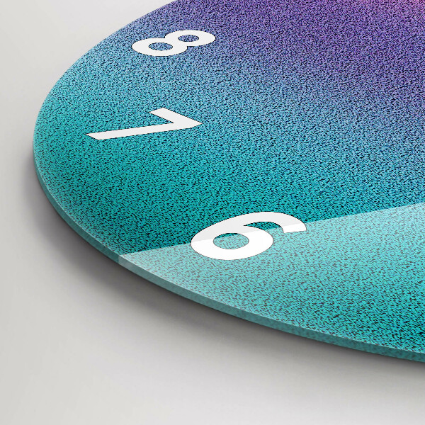 Ceas rotund de perete din sticlă Model de gradient