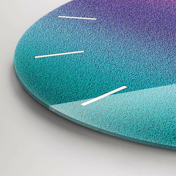 Ceas rotund de perete din sticlă Model de gradient