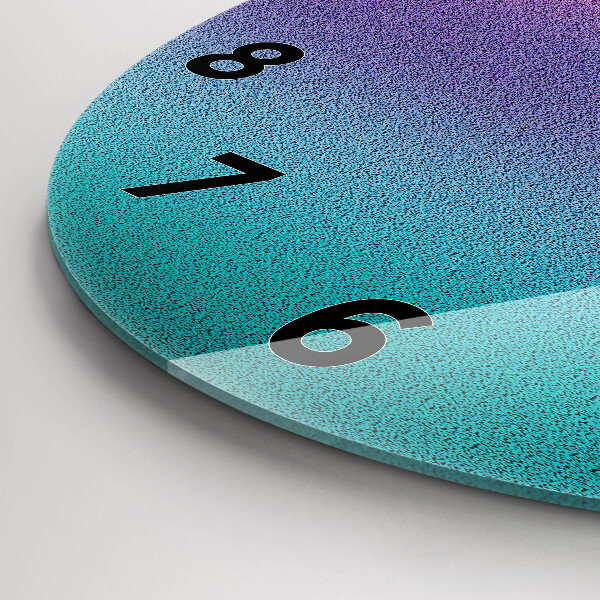 Ceas rotund de perete din sticlă Model de gradient