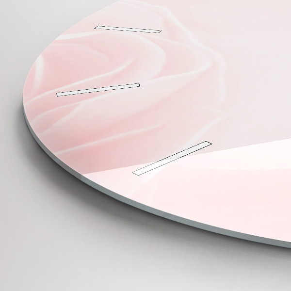 Ceas rotund de perete din sticlă Trandafiri