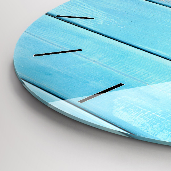 Ceas rotund de perete din sticlă Accesorii și plăci de plajă