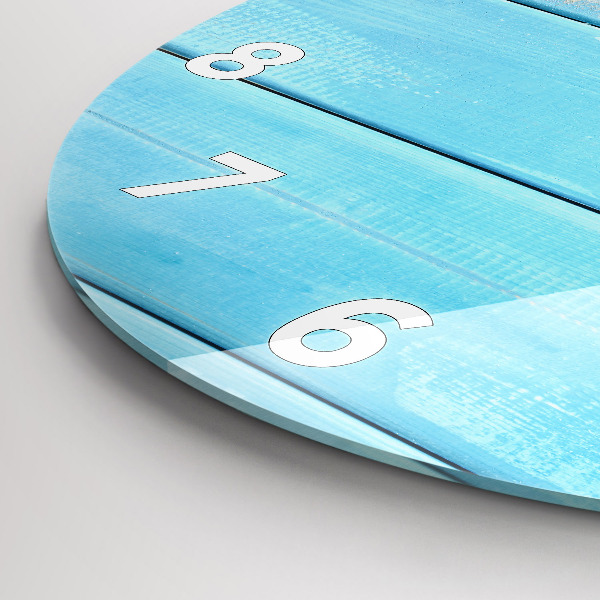 Ceas rotund de perete din sticlă Accesorii și plăci de plajă