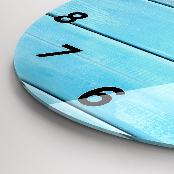 Ceas rotund de perete din sticlă Accesorii și plăci de plajă