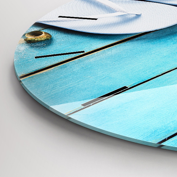 Ceas rotund de perete din sticlă Accesorii de vacanta