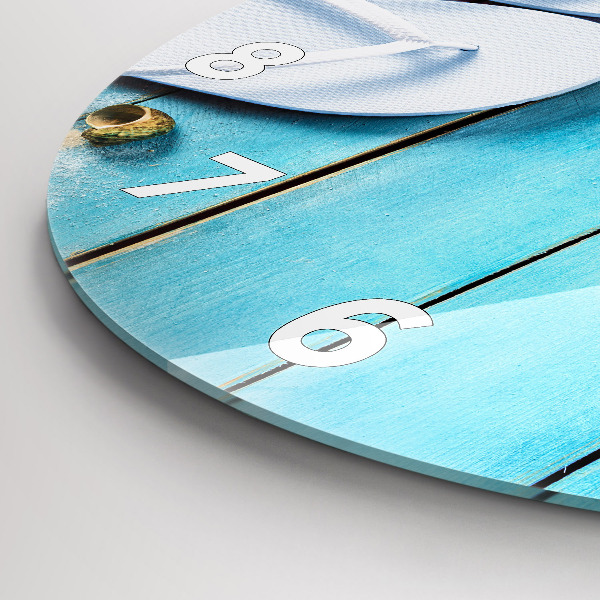 Ceas rotund de perete din sticlă Accesorii de vacanta