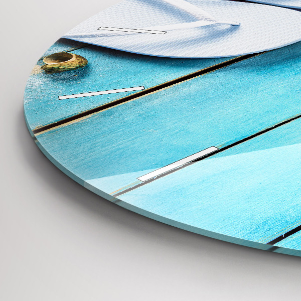 Ceas rotund de perete din sticlă Accesorii de vacanta