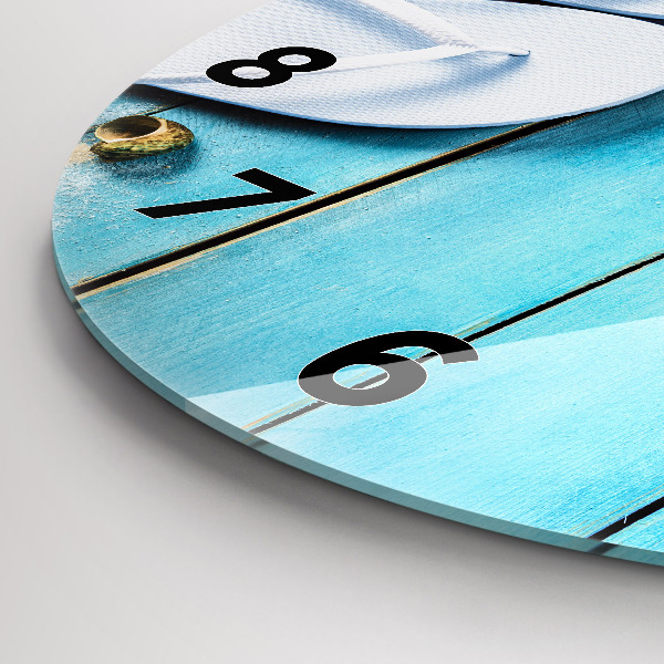 Ceas rotund de perete din sticlă Accesorii de vacanta