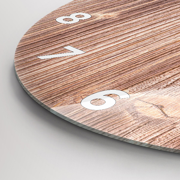 Ceas rotund de perete din sticlă Ardei