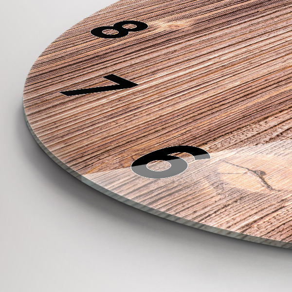 Ceas rotund de perete din sticlă Ardei