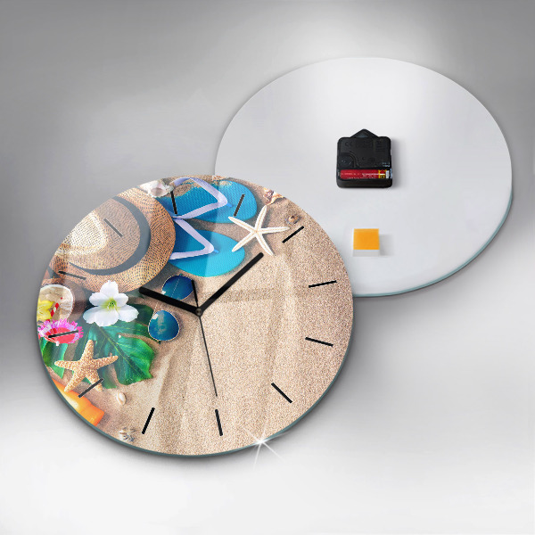 Ceas rotund de perete din sticlă Accesorii de vacanta