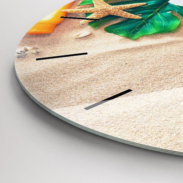 Ceas rotund de perete din sticlă Accesorii de vacanta