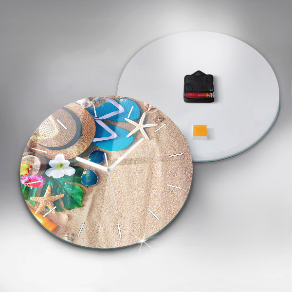 Ceas rotund de perete din sticlă Accesorii de vacanta
