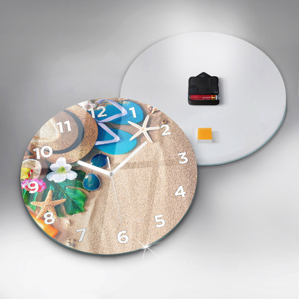 Ceas rotund de perete din sticlă Accesorii de vacanta