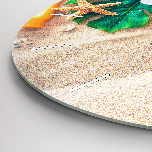 Ceas rotund de perete din sticlă Accesorii de vacanta