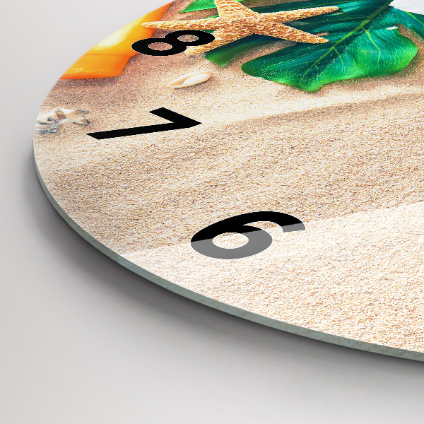 Ceas rotund de perete din sticlă Accesorii de vacanta