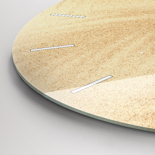 Ceas rotund de perete din sticlă Abstracția aurie