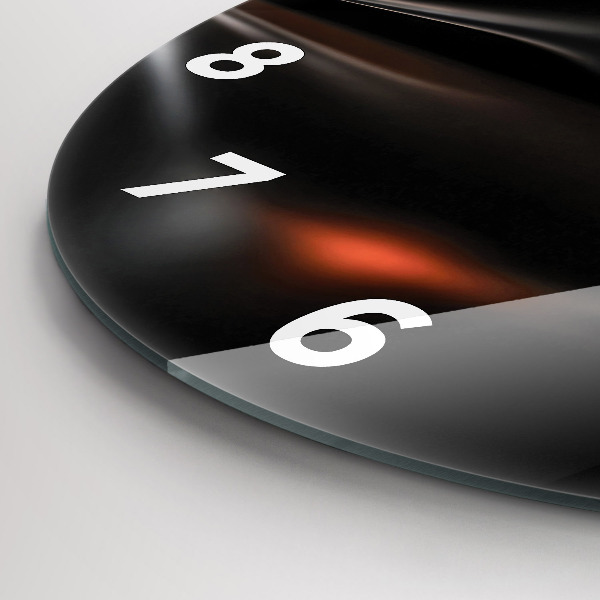 Ceas rotund de perete din sticlă Abstracția