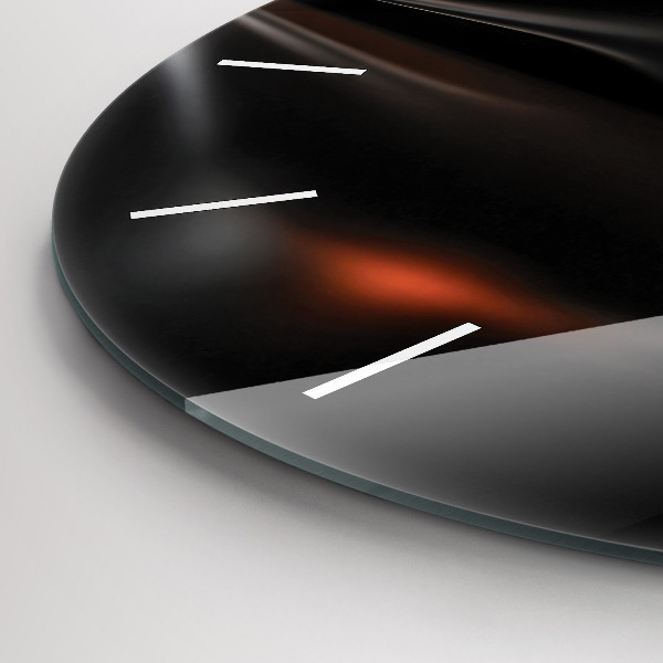 Ceas rotund de perete din sticlă Abstracția