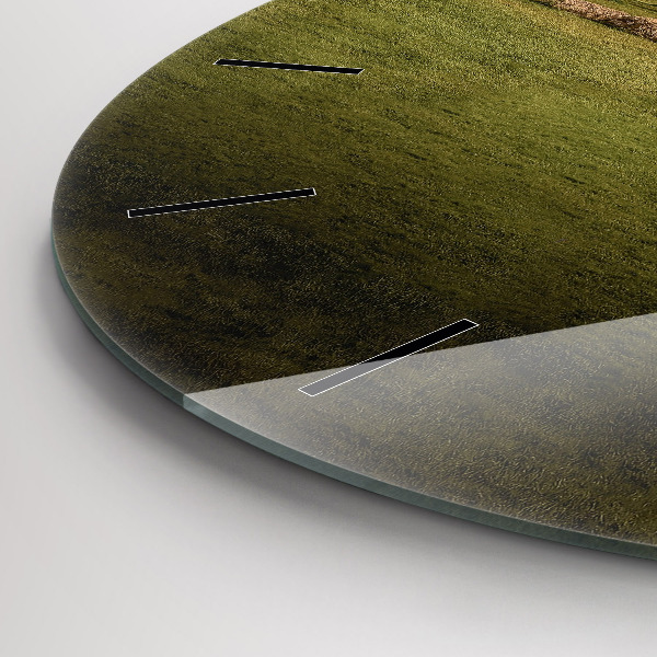 Ceas rotund de perete din sticlă Stonehenge Nimbostratus