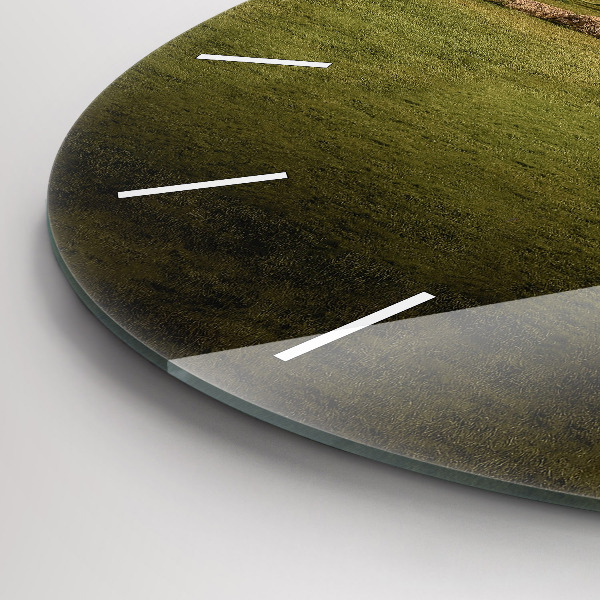 Ceas rotund de perete din sticlă Stonehenge Nimbostratus