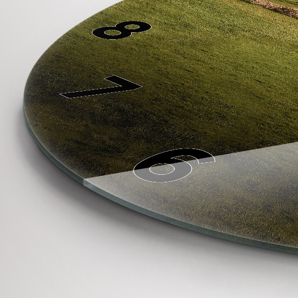 Ceas rotund de perete din sticlă Stonehenge Nimbostratus